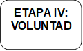 ETAPA IV: VOLUNTAD

